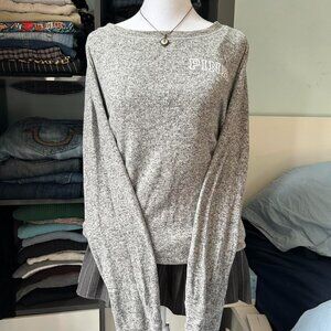 Victorias Secret Pink Long Sleeve Sleep Top sz L